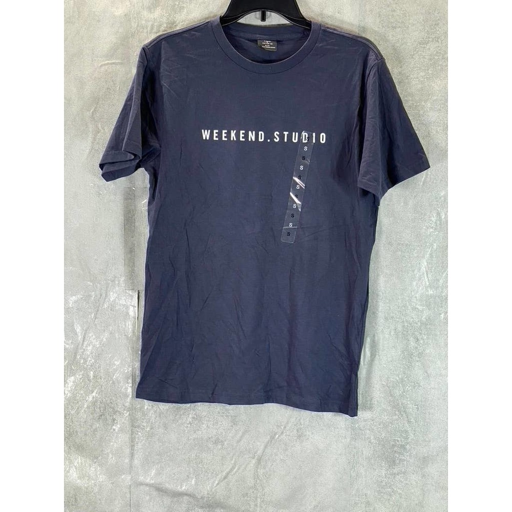 Cotton:On Men's Navy Weekend Studio Tbar Crewneck Short-Sleeve T-Shirt SZ S